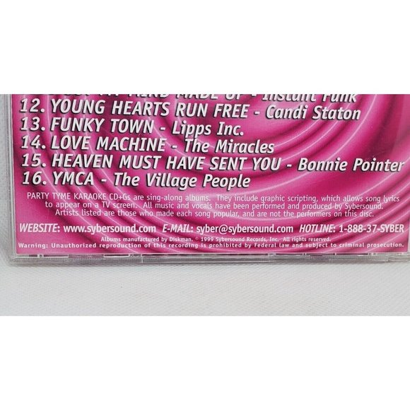 CDB 2005 Party Tyme Disco Karaoke CD+G CD Lyric Booklet Included No Scratches - Picture 6 of 11